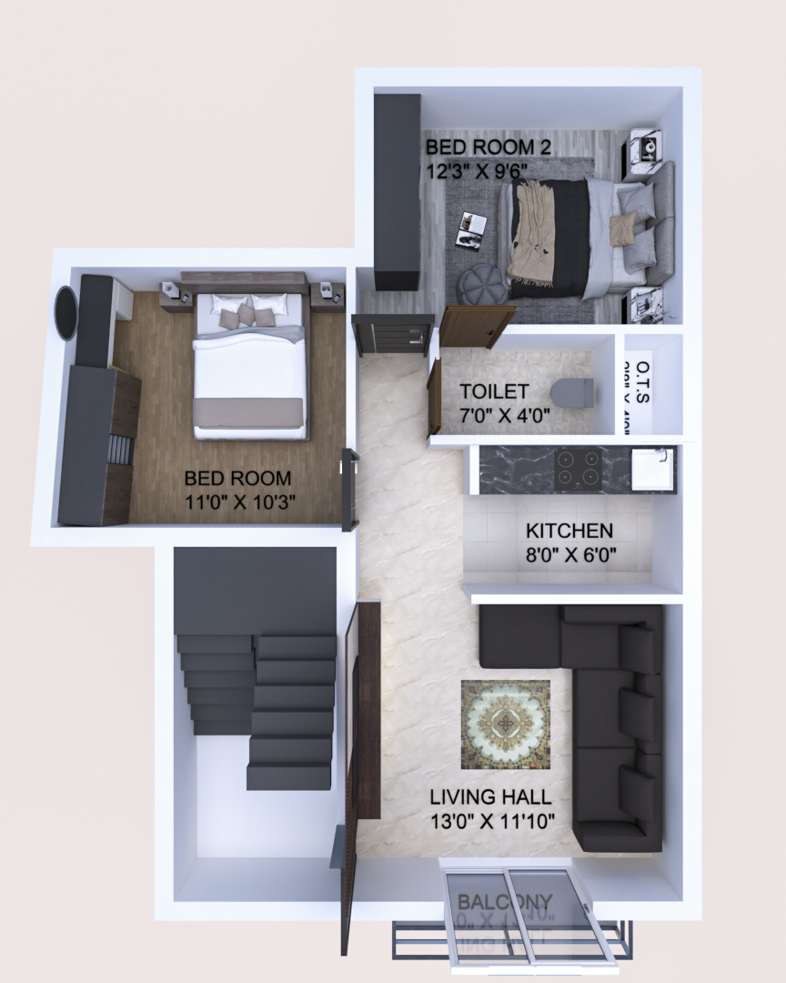 3D Floor Plan Layouts